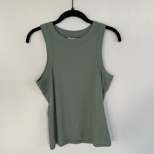 NWOT Madewell Supima Ribbed Tank- Seafoam Green
